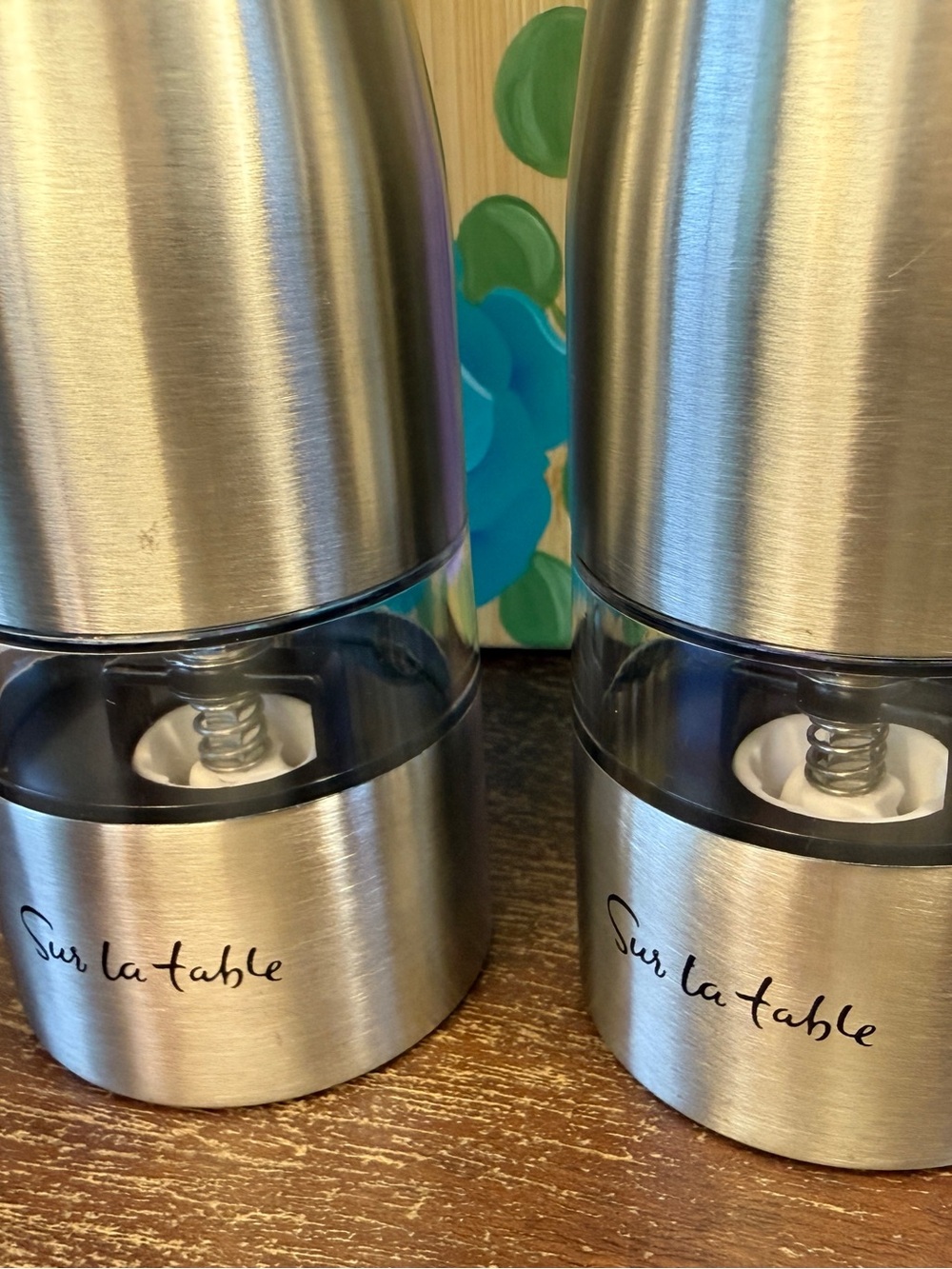 Sur La Table Stainless Steel Electric Salt & Pepper Grinder Set - Picture 12 of 16